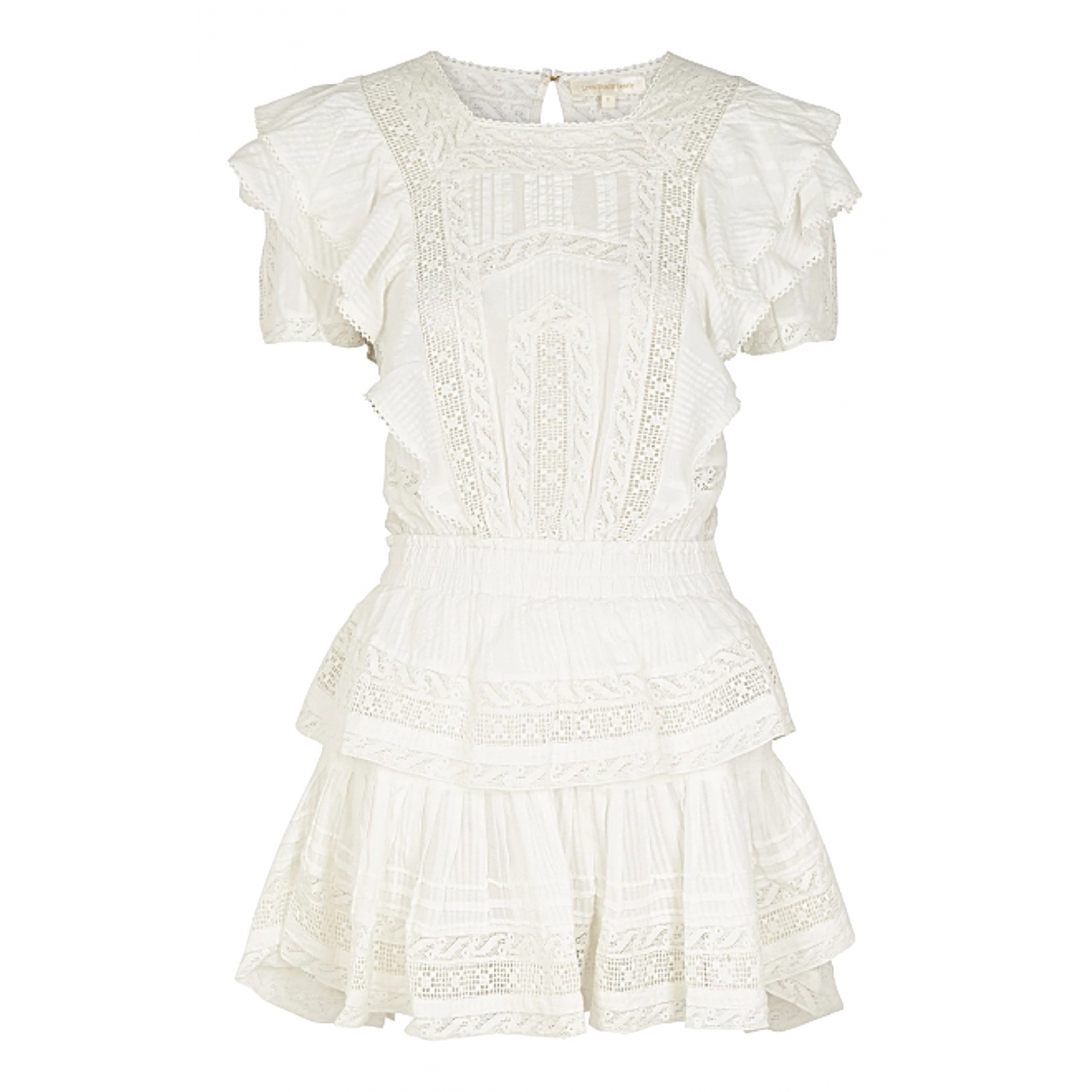 Mini dress Love Shack Fancy White size 